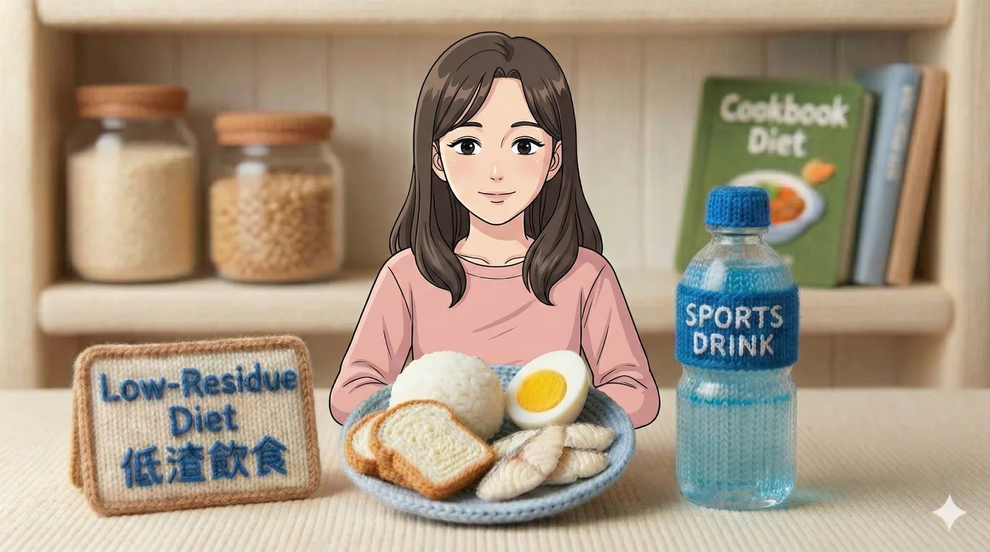 【腸鏡前準備】低渣飲食