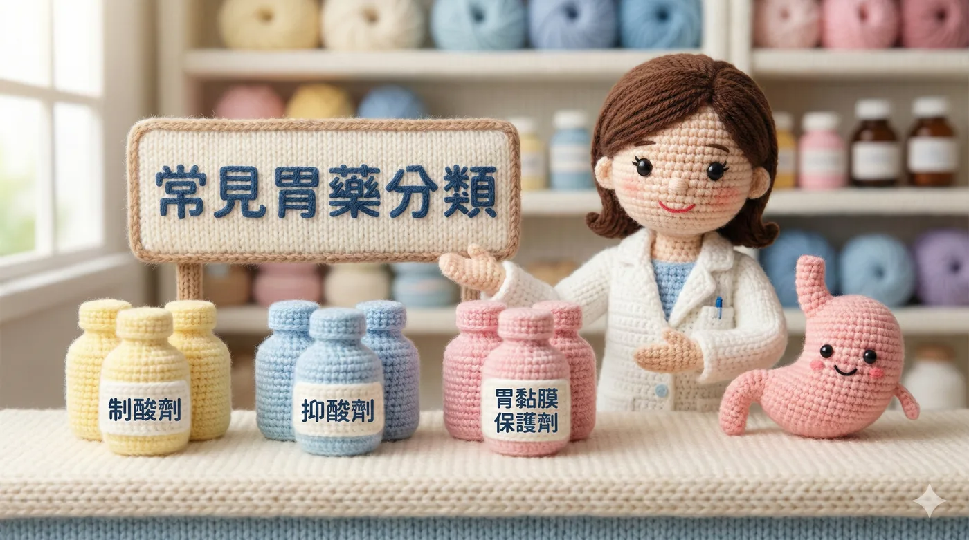 常見胃藥作機轉與服用建議