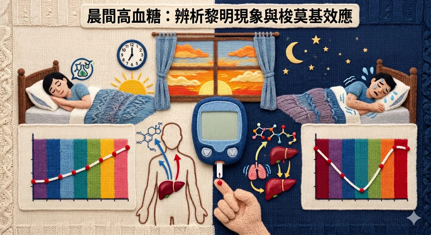 晨間高血糖：辨析黎明現象與梭莫基效應